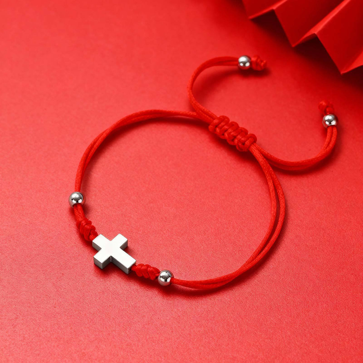 Cross Braided Adjustable Stainless Steel Bracelet