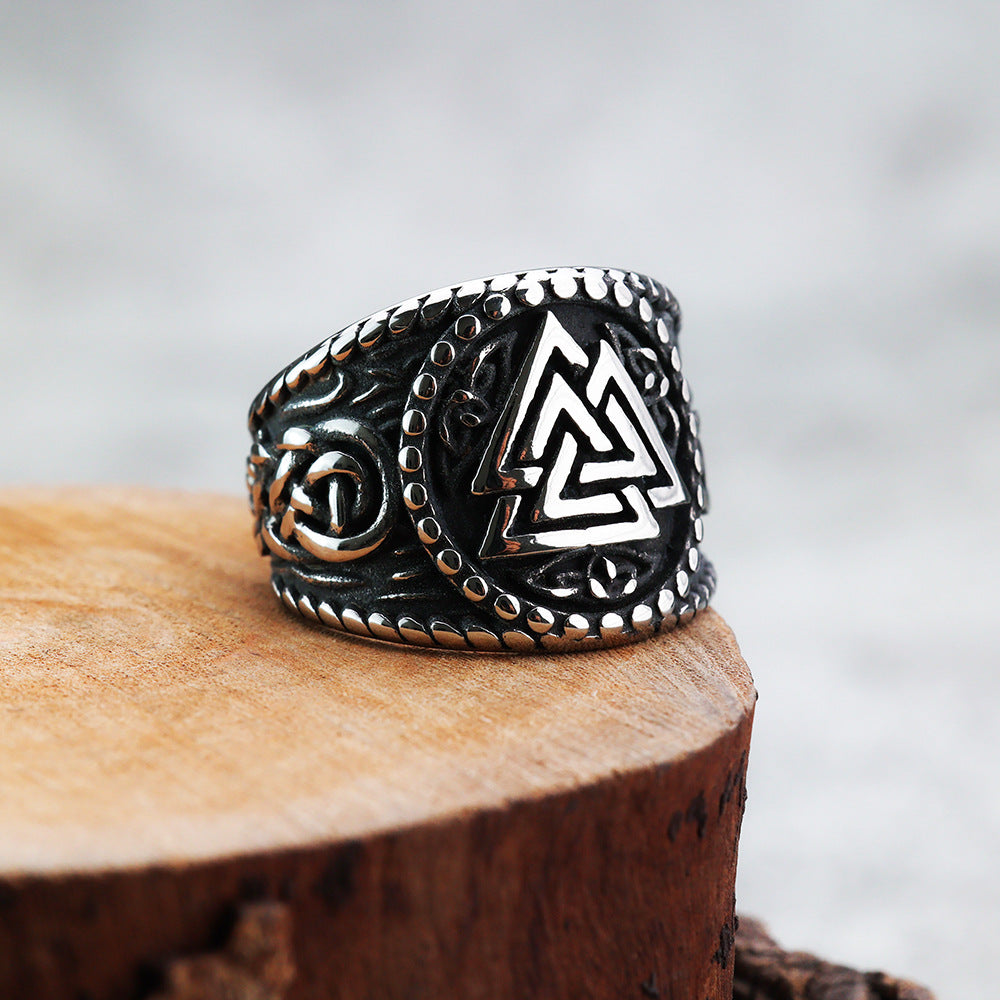 European and American Jewelry Wholesale Men's Titanium Steel Ring