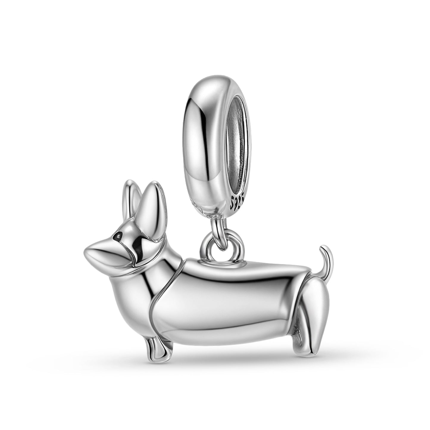 Planderful Jewelry Corgi Pendant Sterling Silver Necklace