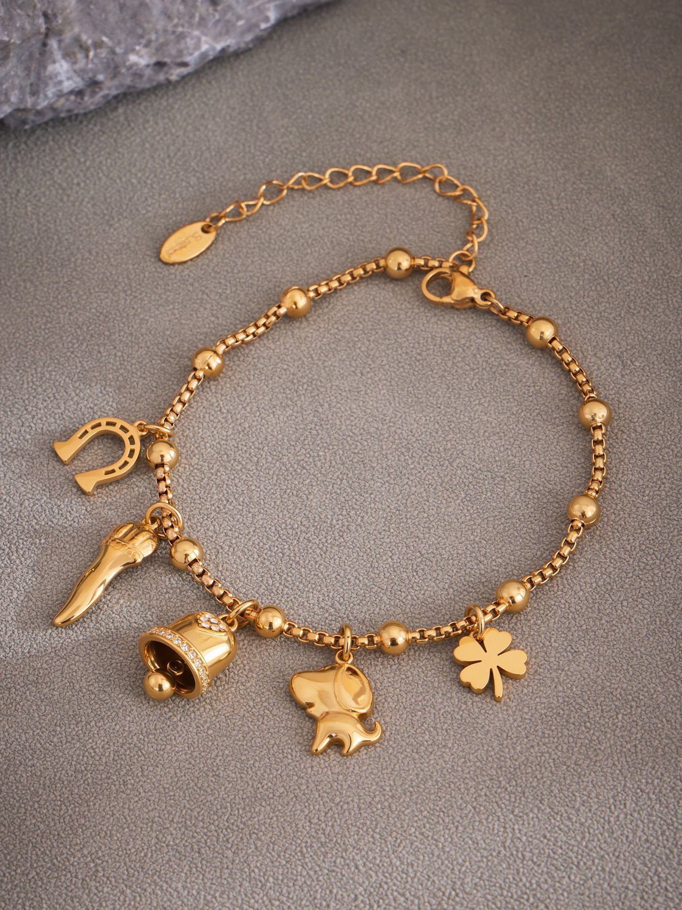 Planderful Medieval Zircon Bracelet For Women Gold Plated