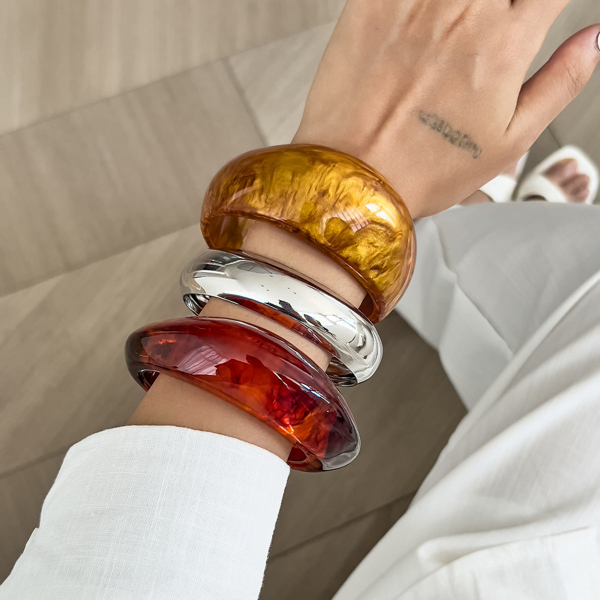 Planderful Vienna Verve Retro Maillard Smudge Bracelet For Trendy Jewelry Lovers Gift For Collectors
