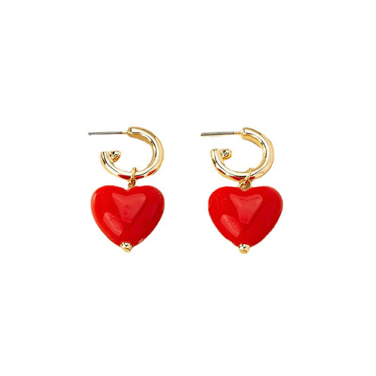 Romantic Red Love Earrings - Vienna Verve Collection
