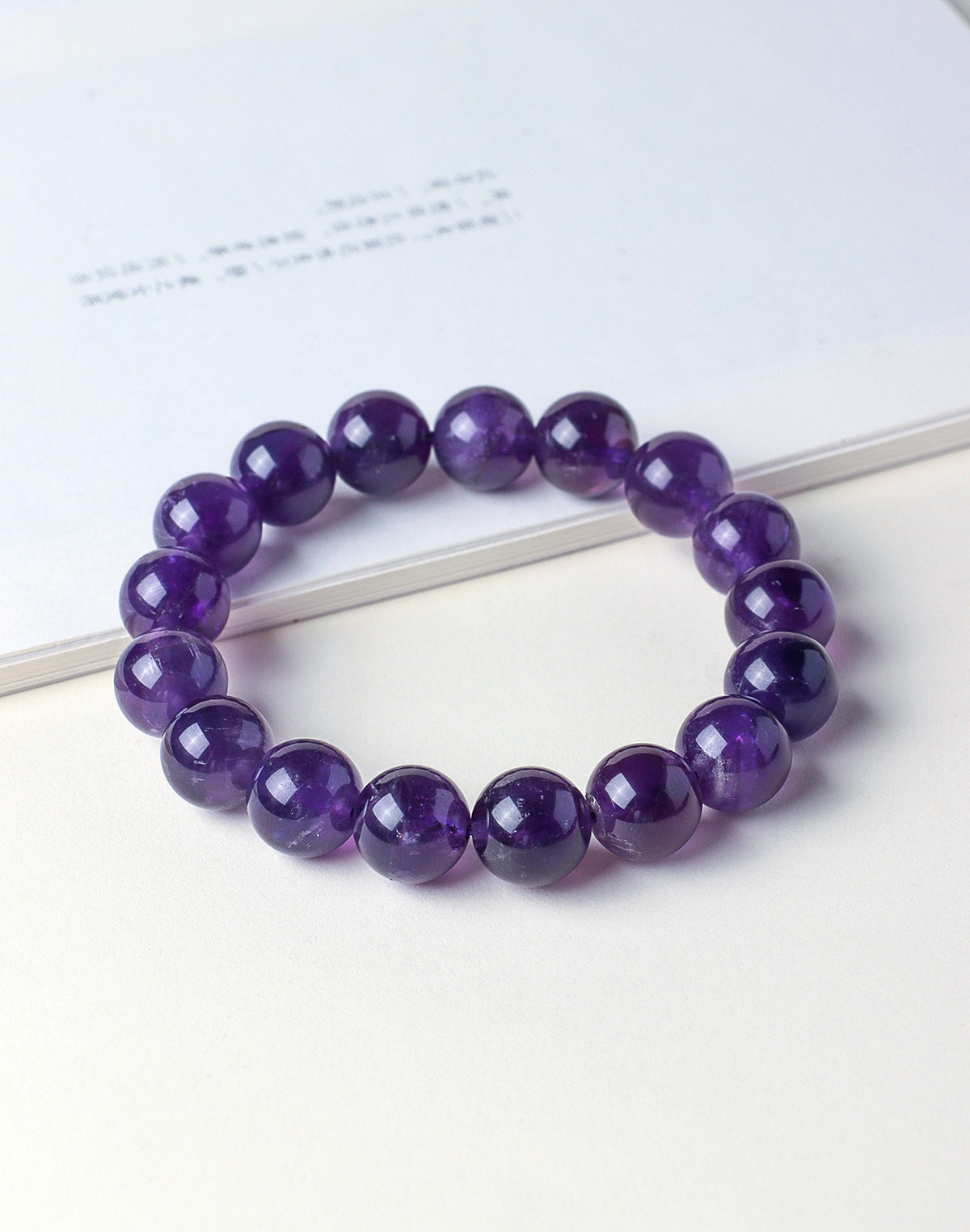 Uruguayan Amethyst Bead Bracelet