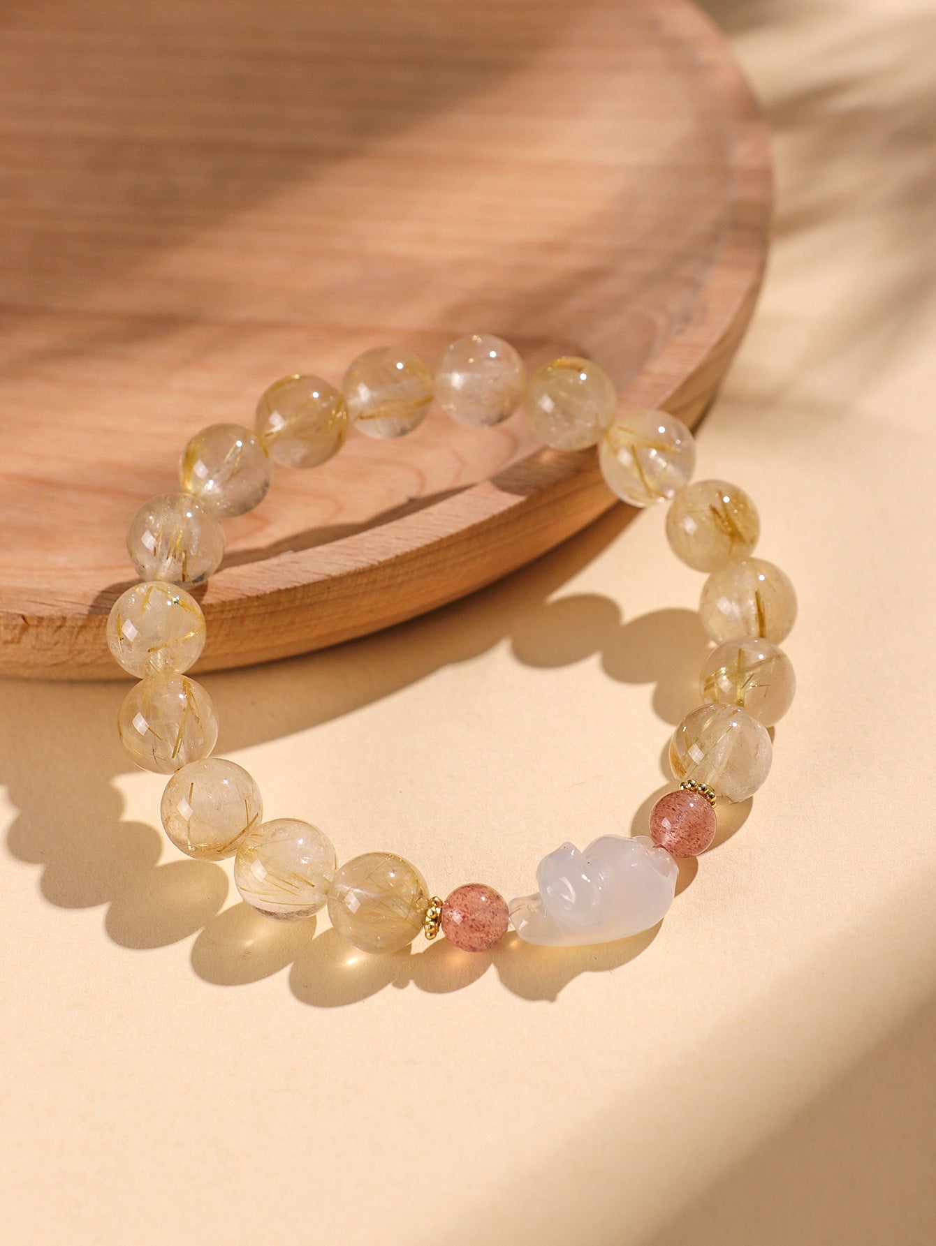 Planderful Fortune's Favor Bracelet – Unique Citrine Design with Crystal Accents