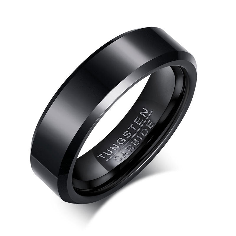 New Jewelry Wholesale Tungsten Steel Men's Ring Korean Edition