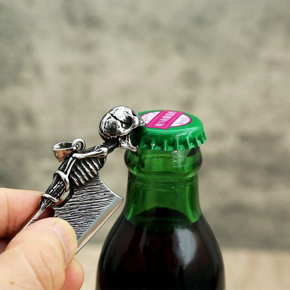 Skull Kitchen Stainless Steel Men's Pendant Necklace