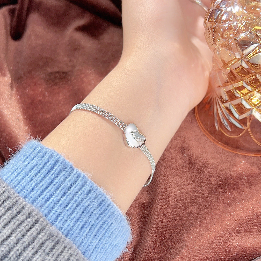 Planderful Everyday Genie Bracelet – Elegant Multi-Layer Silver Design