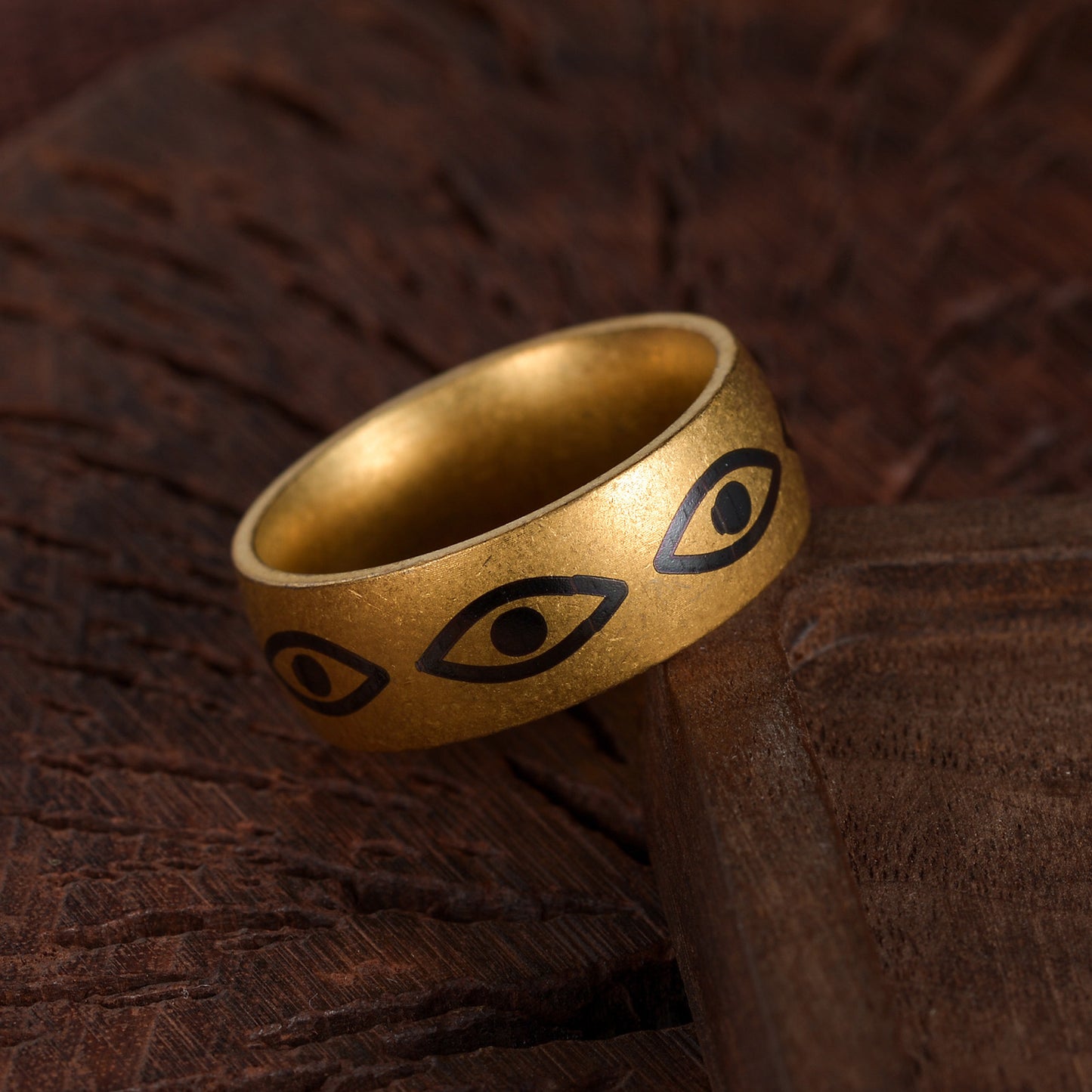 Planderful Devils Eye Ring Steel Unisex Protection Jewelry Mens Retro Style Everyday Genie
