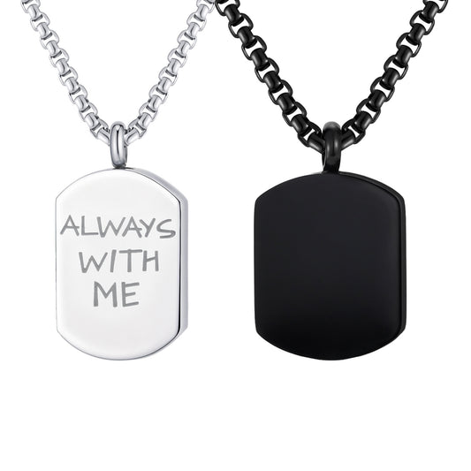 Planderful Elegant Titanium Steel Urn Necklace For Men