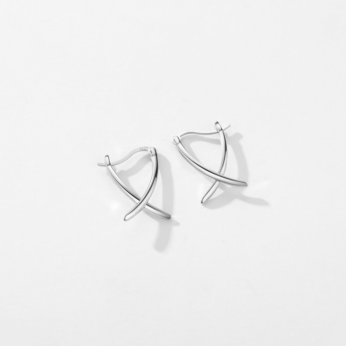 925 Sterling Silver Geometric Earrings