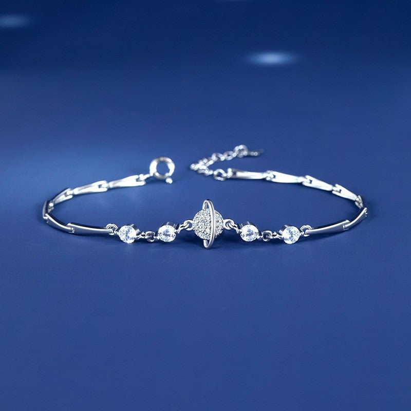Planet Contemporary 925 Sterling Silver Bracelet