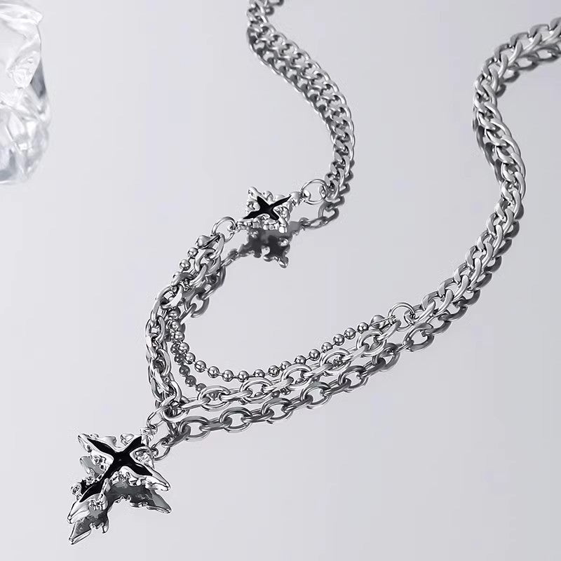 Planderful Jewelry Cross Pendant Necklace for Men in Stainless Steel, Modern Everyday Luxury