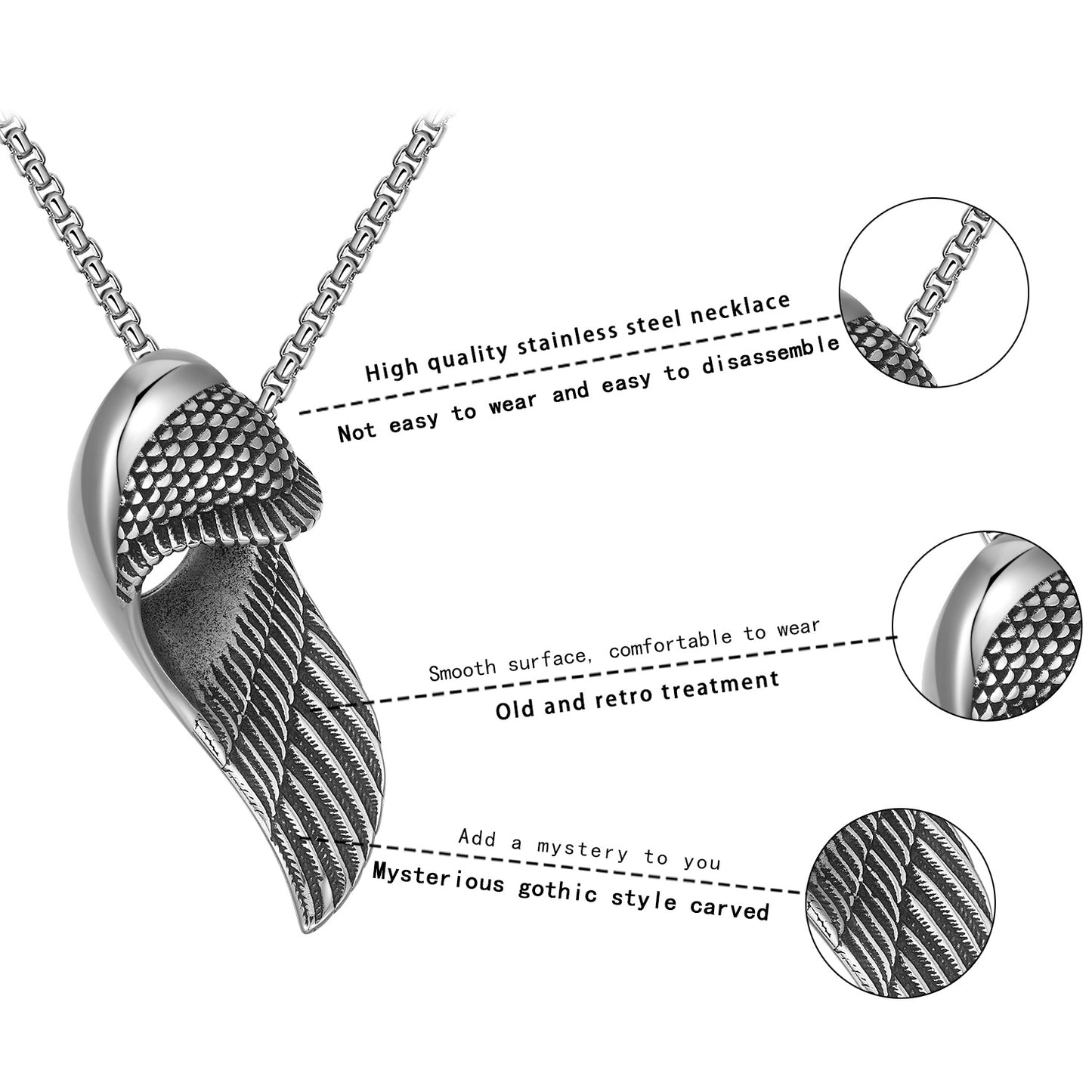 Steel Necklace Statement Hip Hop Punk Pendant For Men Planderful Everyday Genie Collection