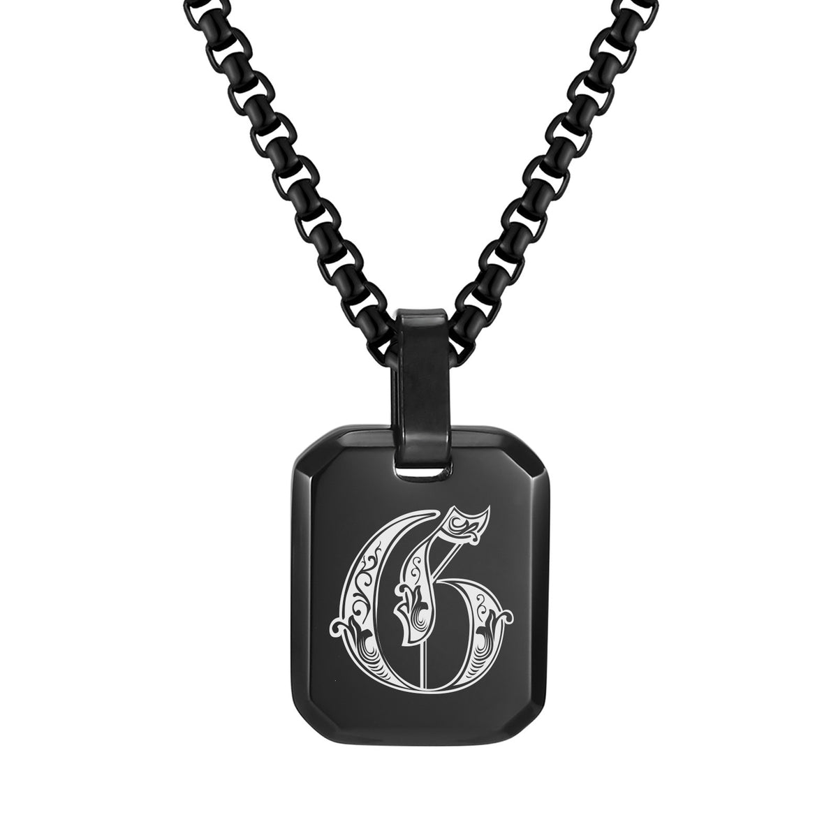 Stainless Steel Initial Letter & Blank Pendants