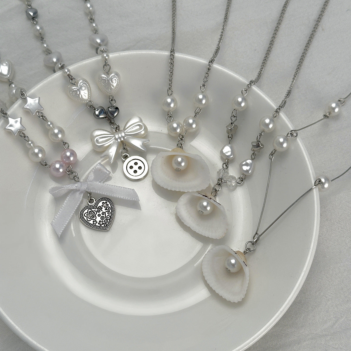 Planderful Vienna Verve Necklace – Cute Retro Coin Heart-Shaped Design