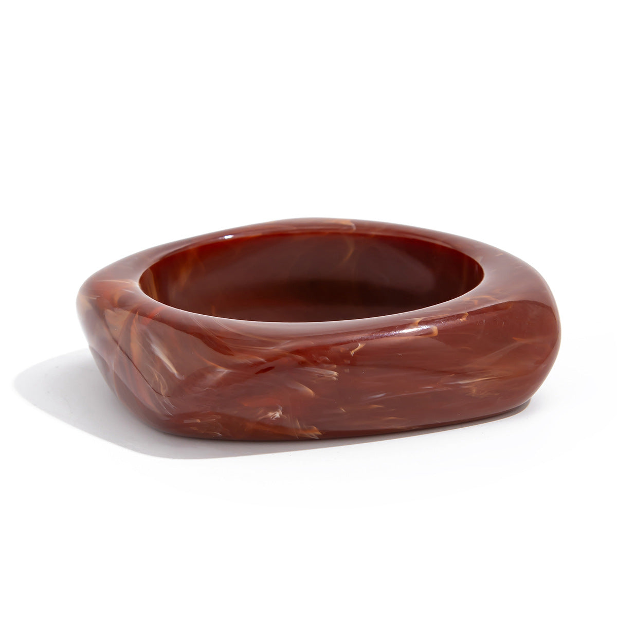 Resin C-Shaped Open Bracelet Design Irregular Geometric Bracelet