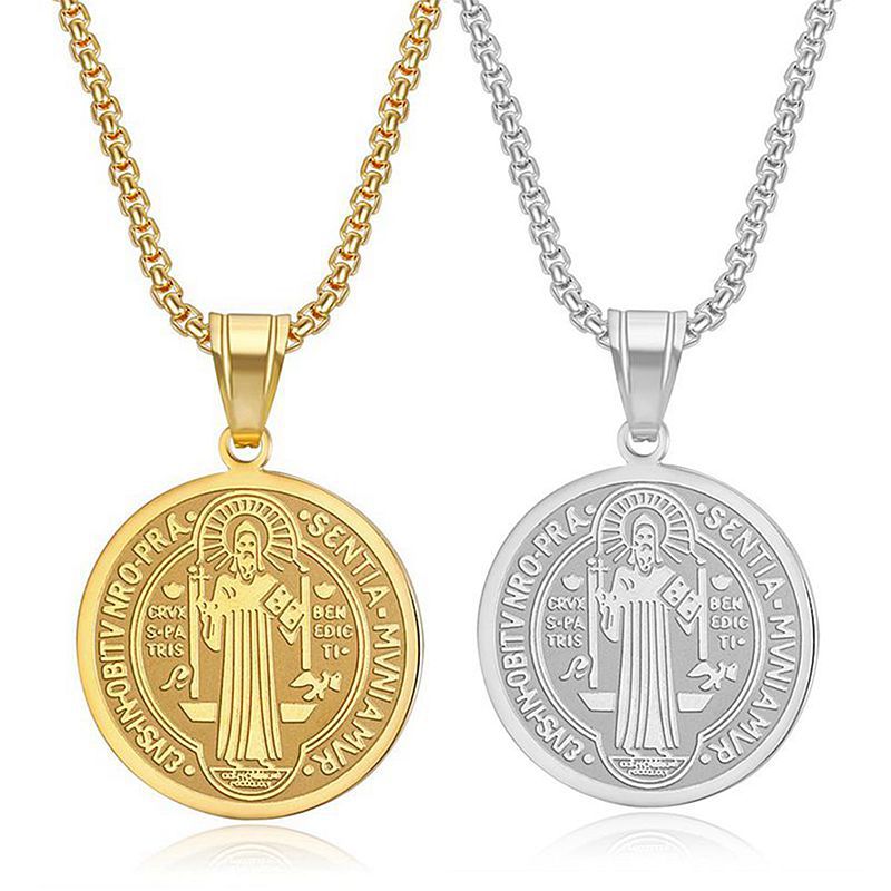 Stainless Steel Necklace – Elegant Benedict Pendant