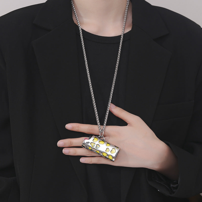 Steel Necklace - Elegant Everyday Genie Collection For Men From Planderful Jewelry