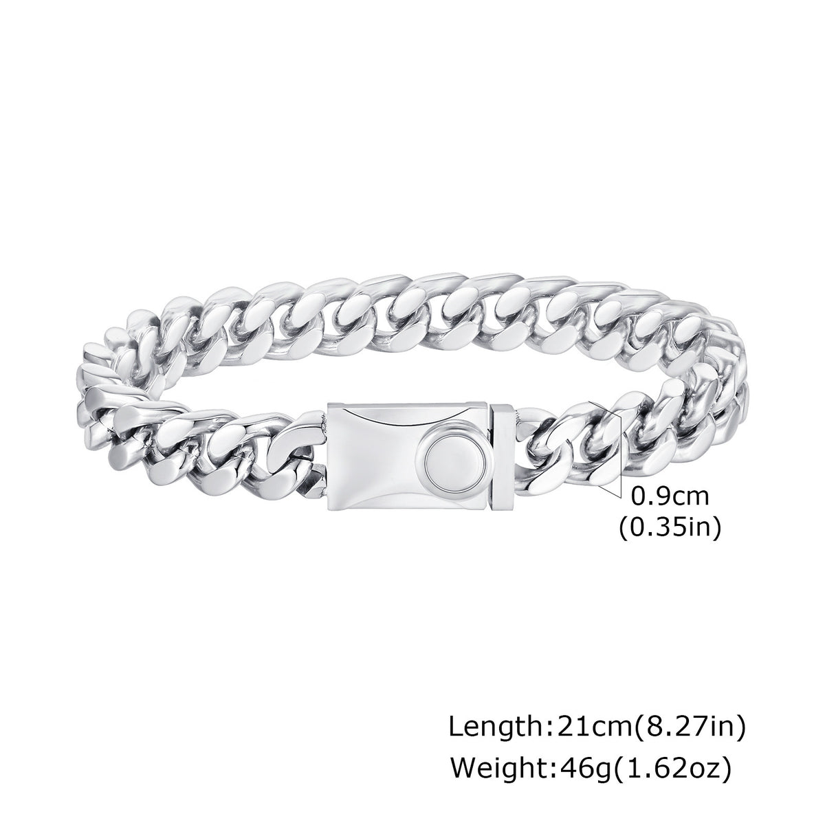 Cuban Chain Stainless Steel Bracelet for Men