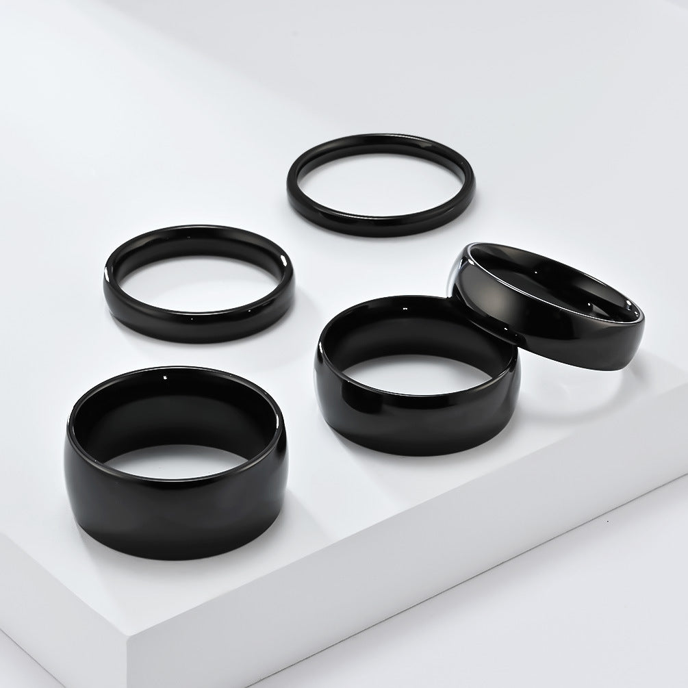 Modern Stainless Steel Ring — Gold / Silver / Black