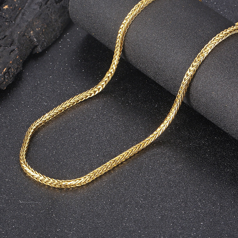 Autumn Product, Korean Version Of Street Shot Positive And Negative Keel Necklace