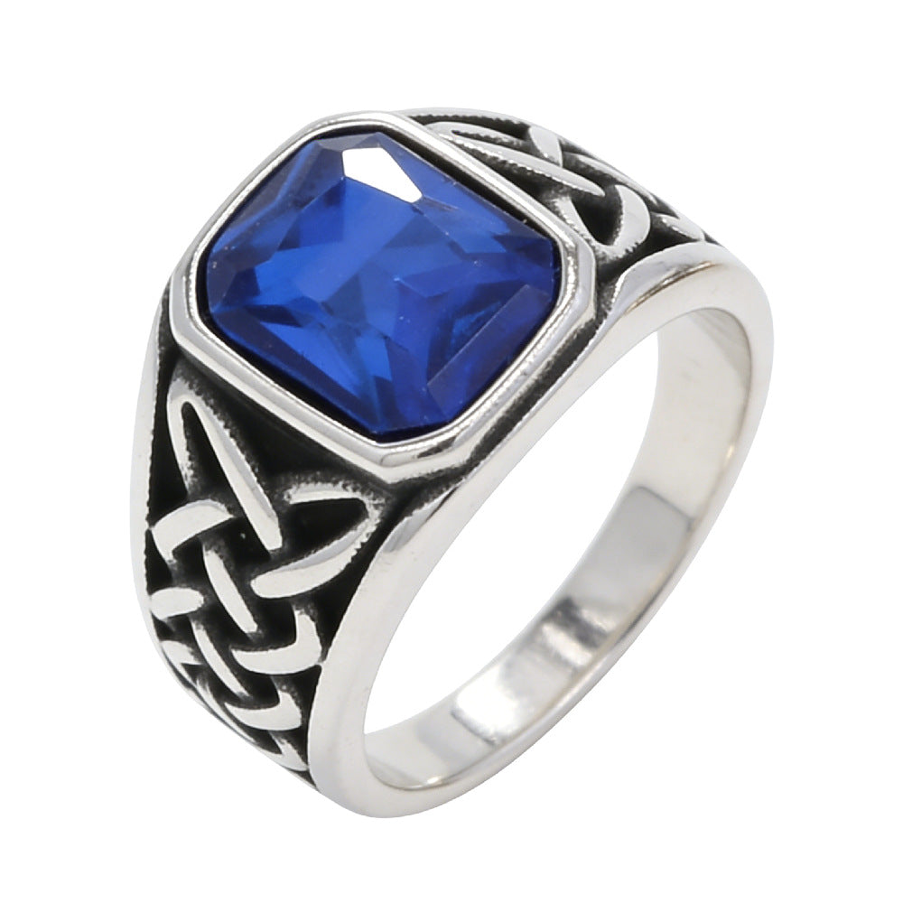 Viking Pattern Titanium Ring Unisex Durable Statement Jewelry Planderful For Men And Women