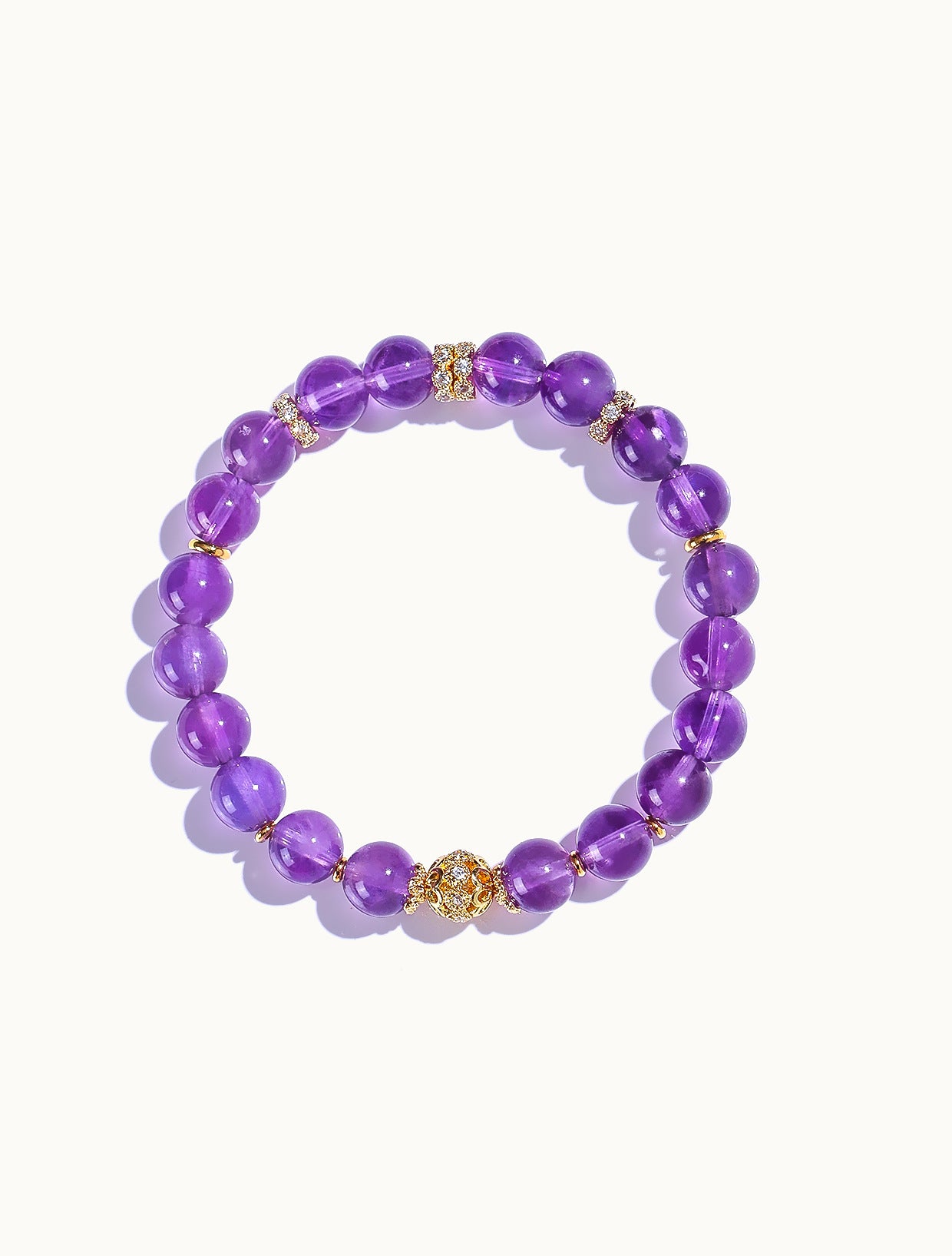 Planderful Fortune's Favor Bracelet – Good Luck Amethyst Beaded Design