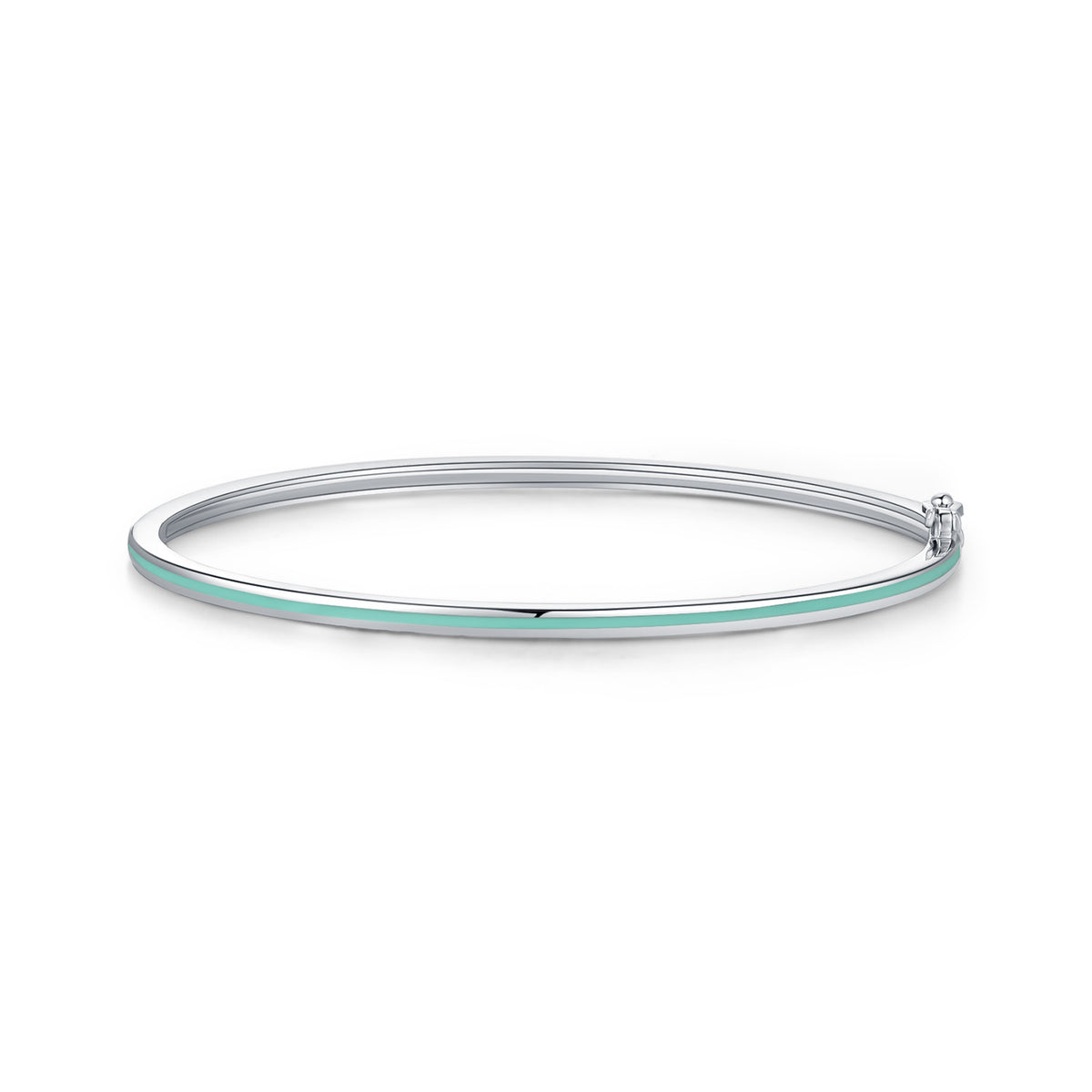 925 Sterling Silver Mint Green Bracelet