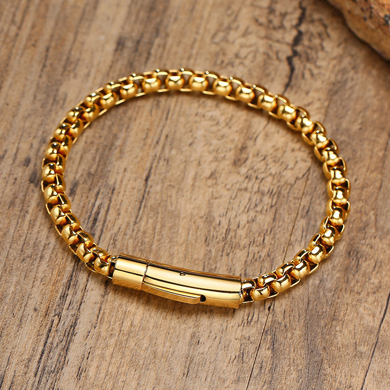 Jewelry Stainless Steel Pearl Chain Titanium Steel Bracelet