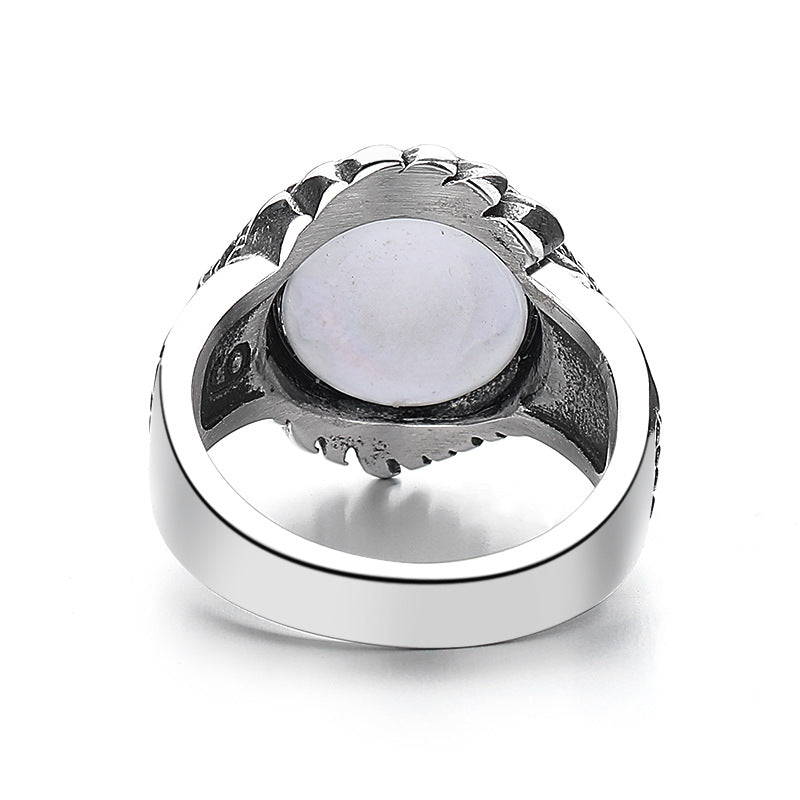 Steel Ring – Statement Retro Titanium Ring