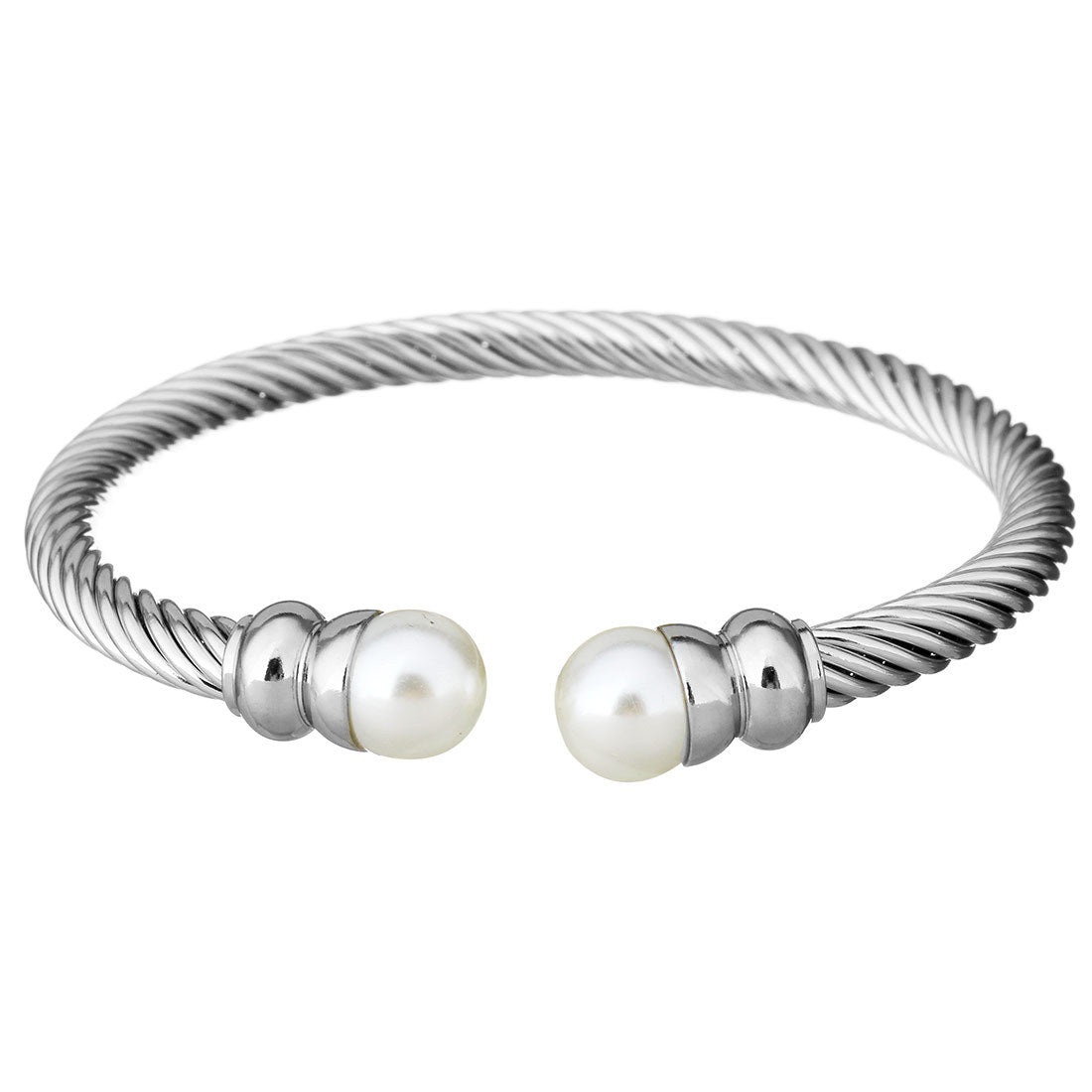 Planderful Open Ring Wire Bracelet Premium 18K Gold Plated Non Fading Jewelry For Fashion Forward Lovers