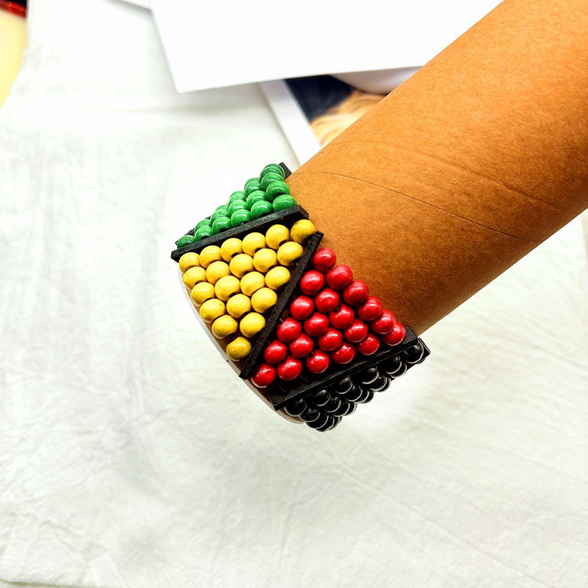 Planderful Savanna Rhythms Bracelet – Unique Jamaican Wood Beads