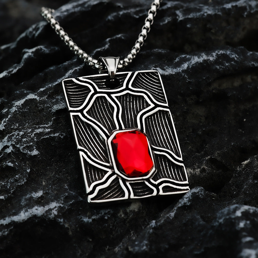 European And American Retro Men's Stainless Steel Pendant Necklace