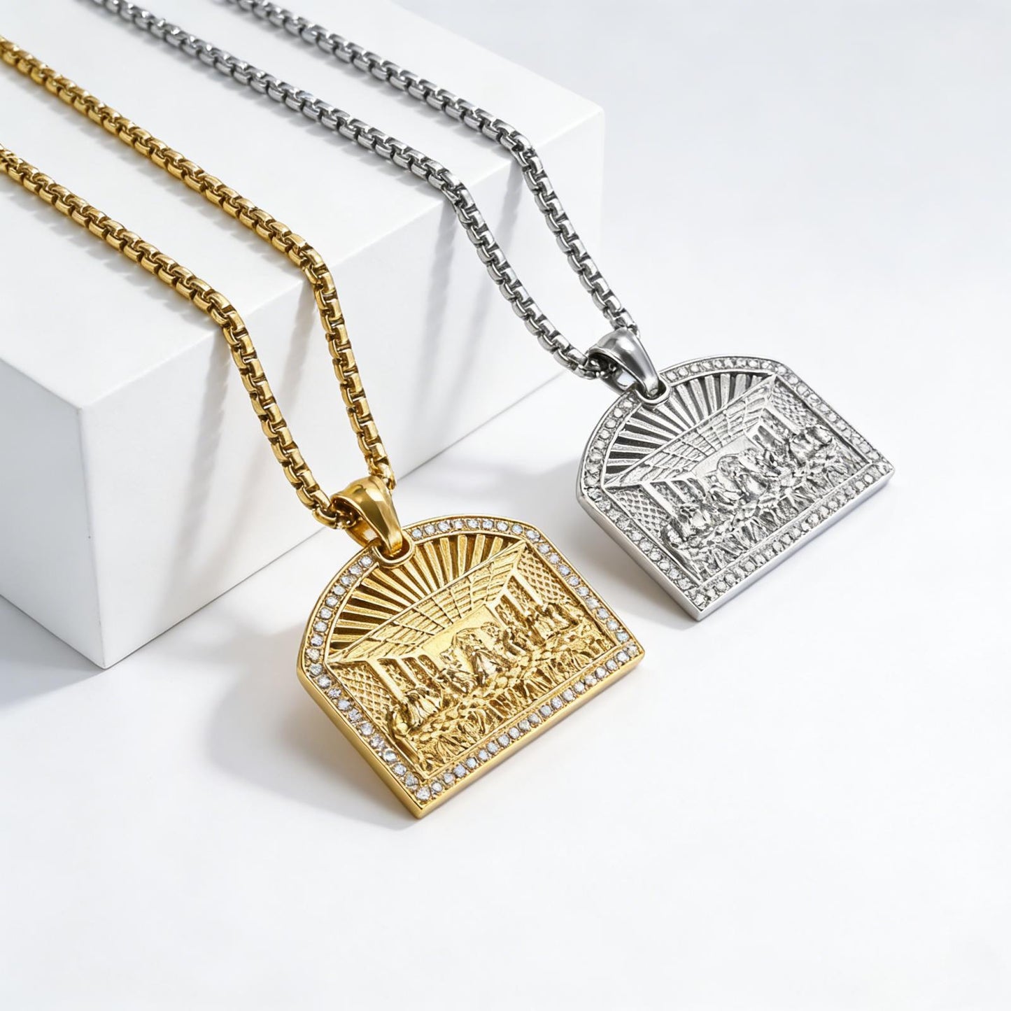 Steel Necklace - Vintage Hip Hop Pendant