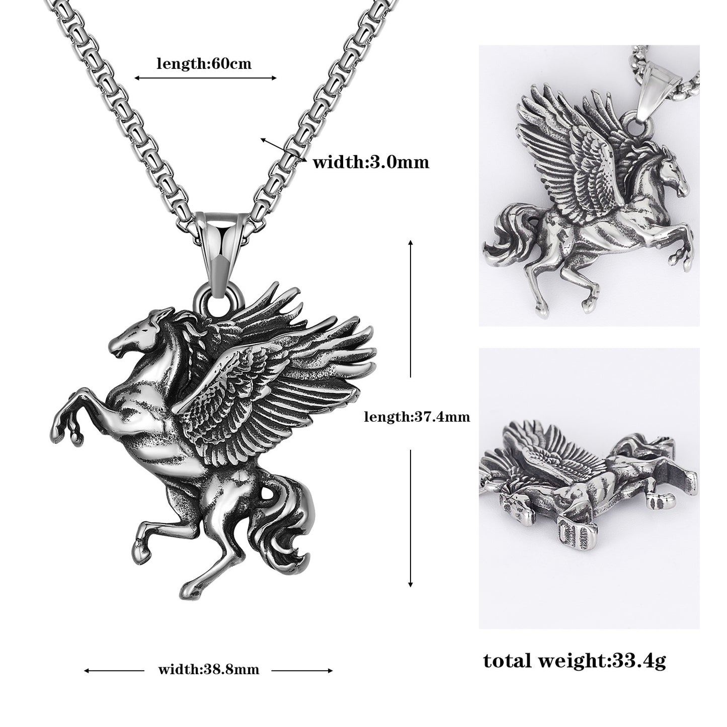 Steel Necklace – Vintage Everyday Wear