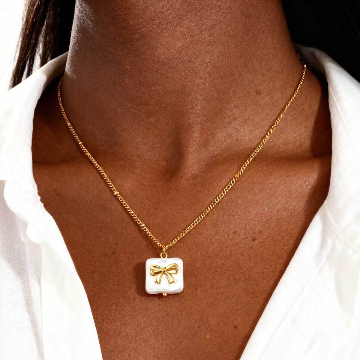 Pearl Stainless Steel Necklace