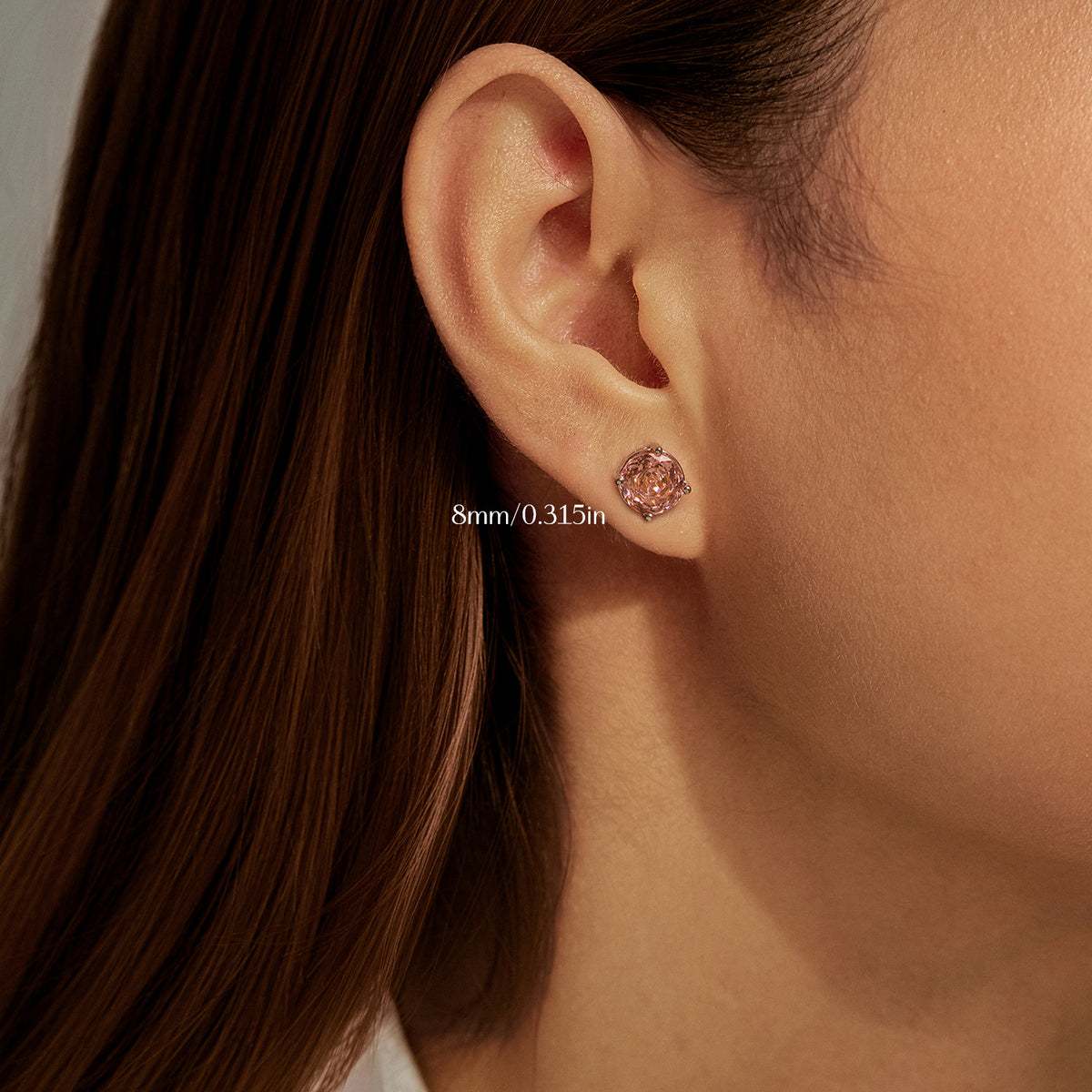 925 Sterling Silver Rose-Cut Stud Earrings