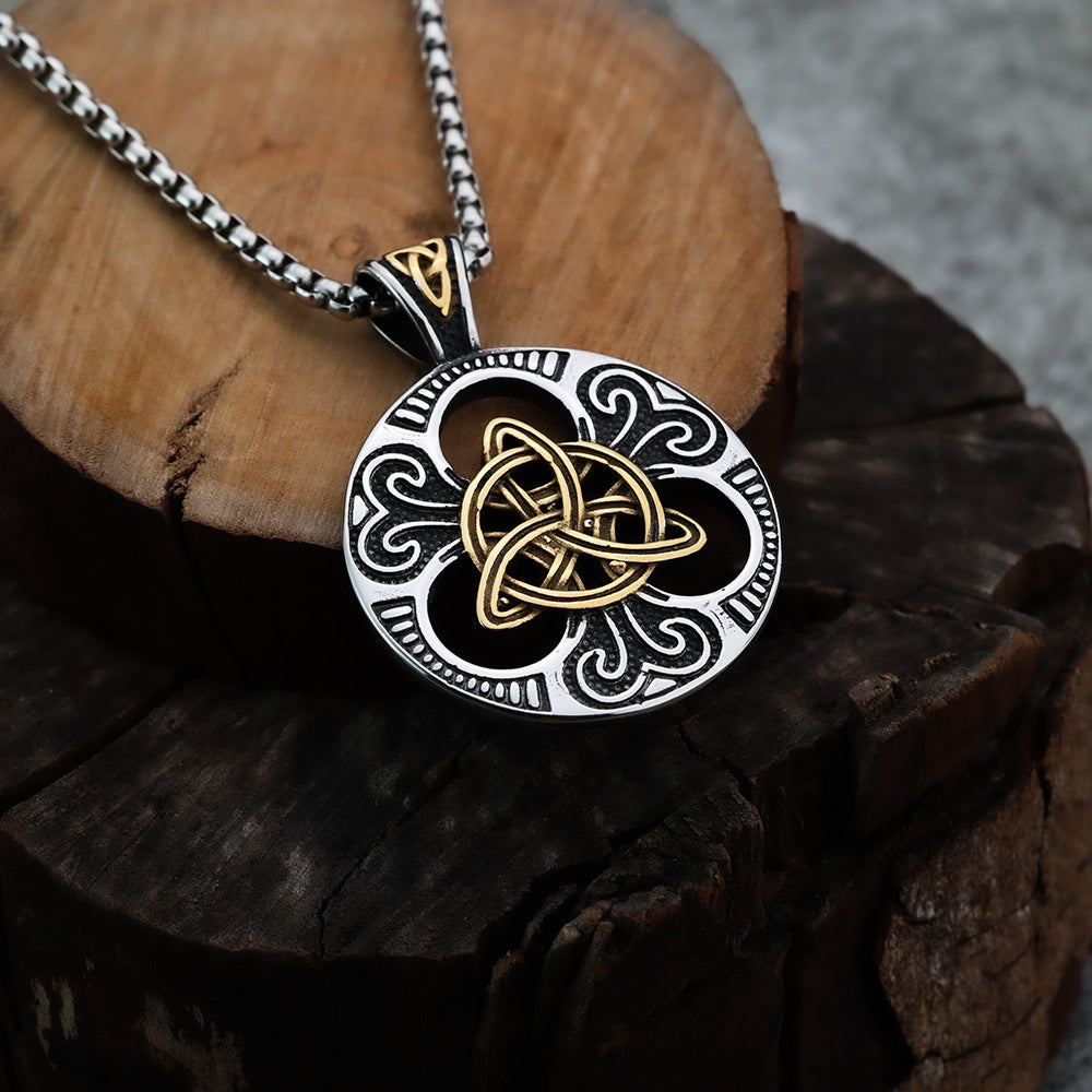 European and American Style Viking Celtic Knot Pendant Necklace