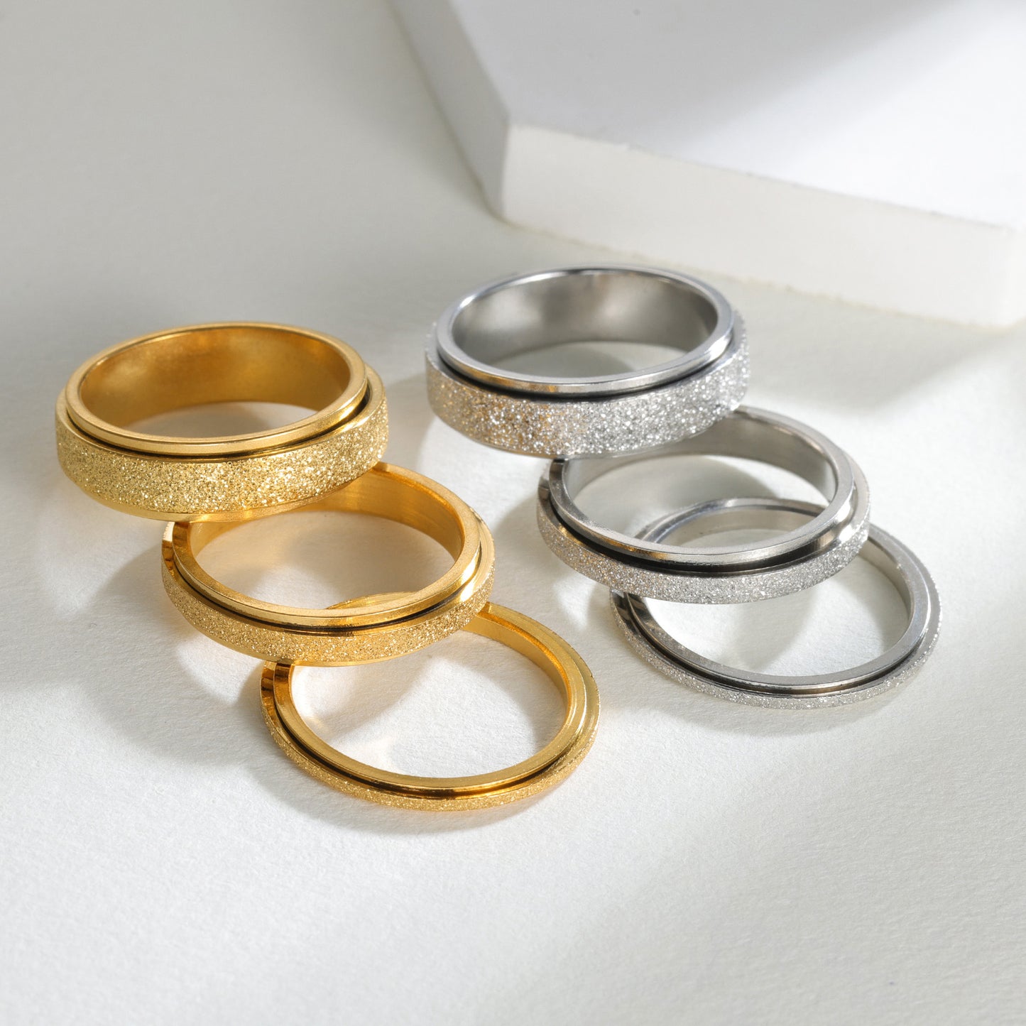 Planderful Rotating Decompression Ring For Couples Titanium