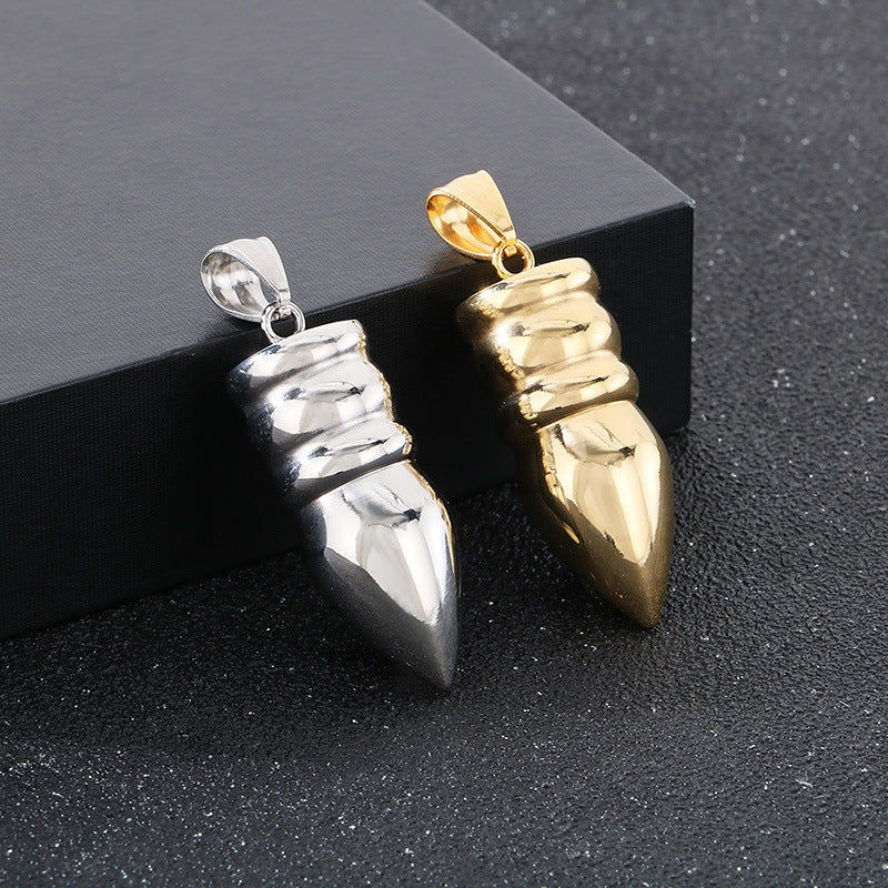 Planderful Hip Hop Wolf Warrior Titanium Necklace Men