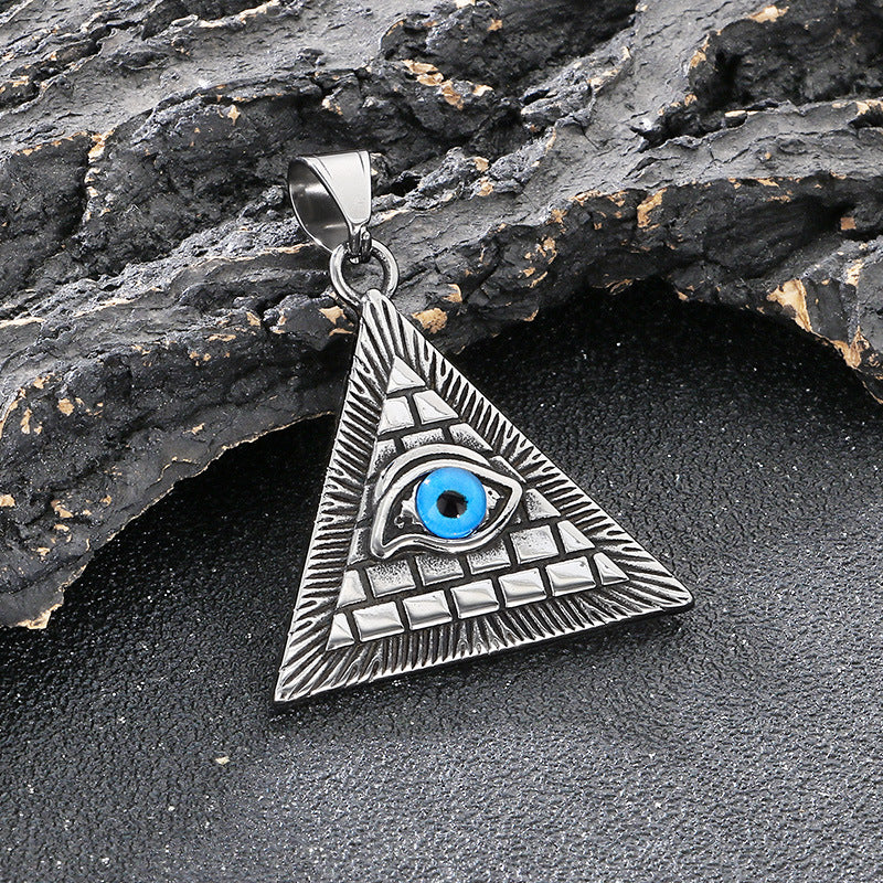 Planderful Men Double Sided Nordic Rune Pendant Titanium