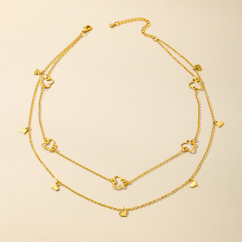 Planderful Vienna Verve Necklace – Fashionable Hollow Butterfly Design