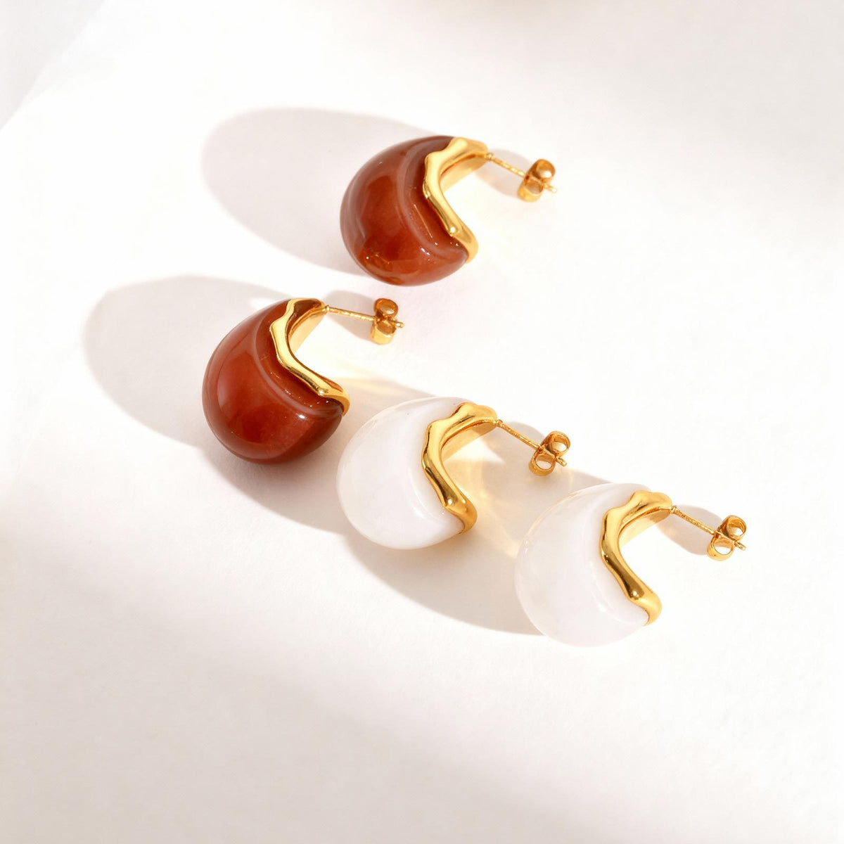 Stainless Steel Matte Earrings