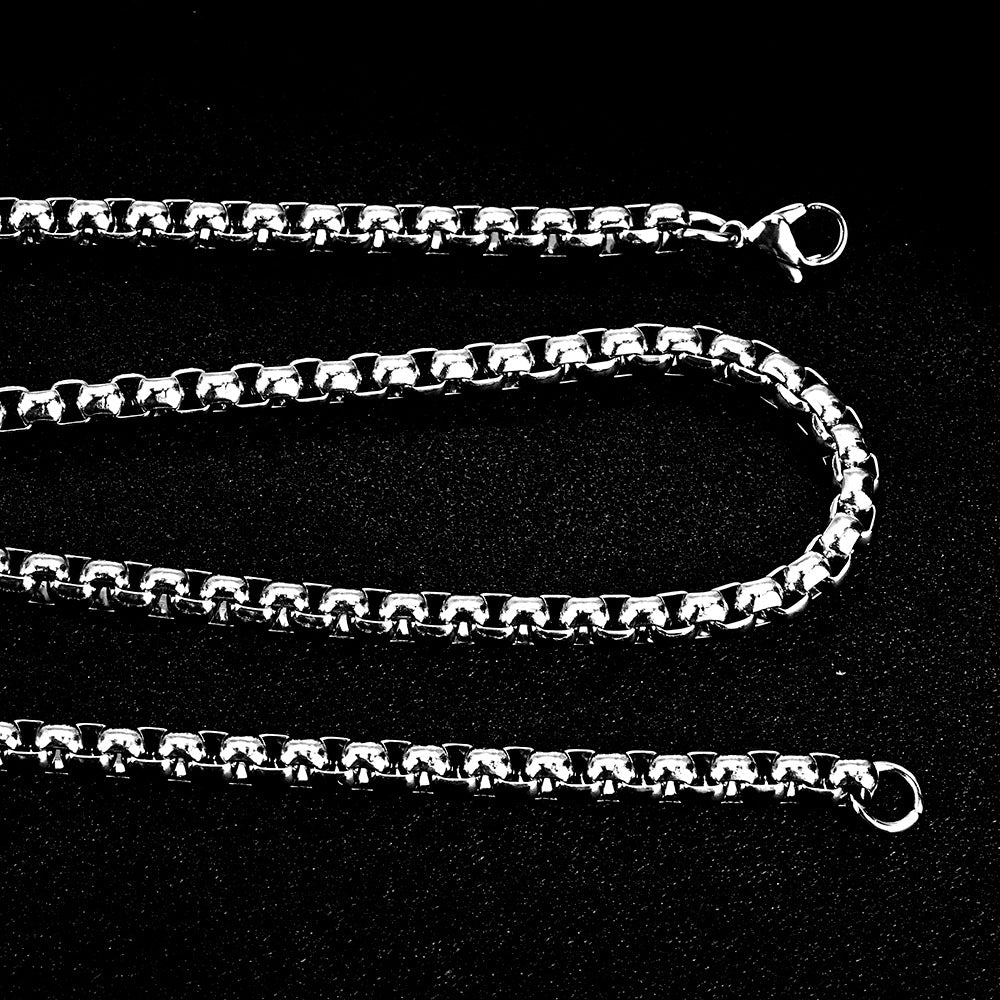 Pearl Square Stainless Steel Pendant Necklace