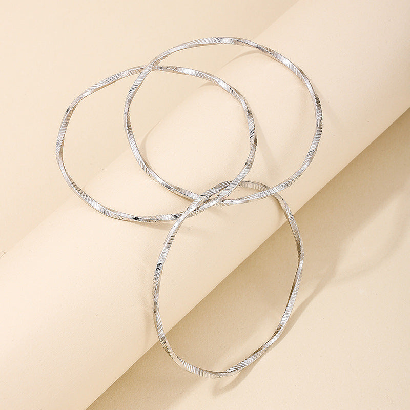 Elegant Three Lives and Three Generations Handmade Bracelet Set with Layered Chain - Women's Jewelry Set