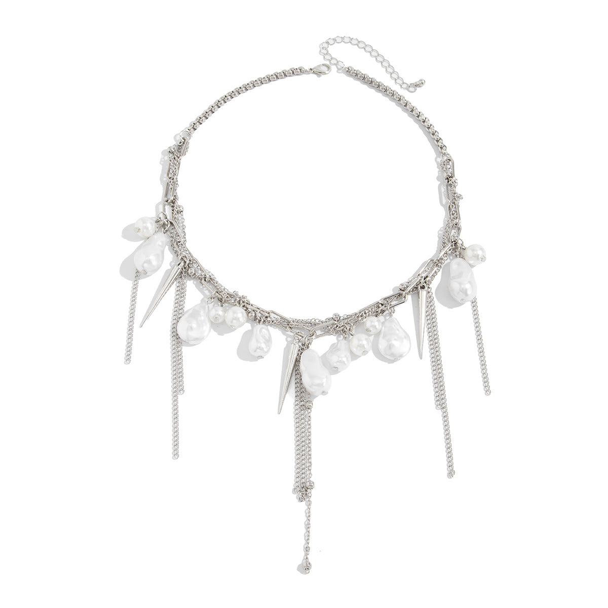 Baroque Pearl-Style Fringe Choker