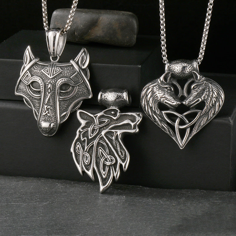 Planderful Norse Titanium Steel Viking Pendant for Men