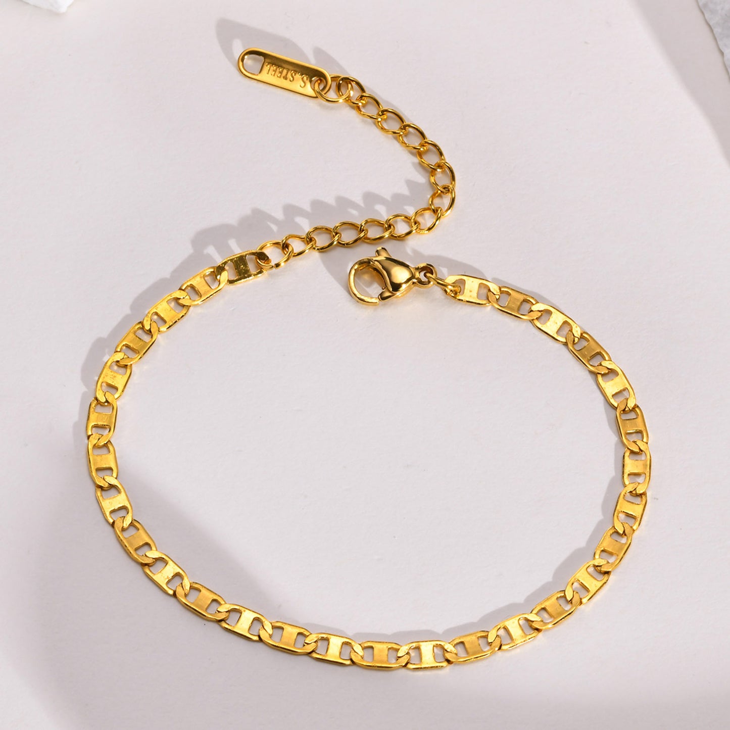 Jewelry Wholesale Stainless Steel Japanese Chain Bracelet Set