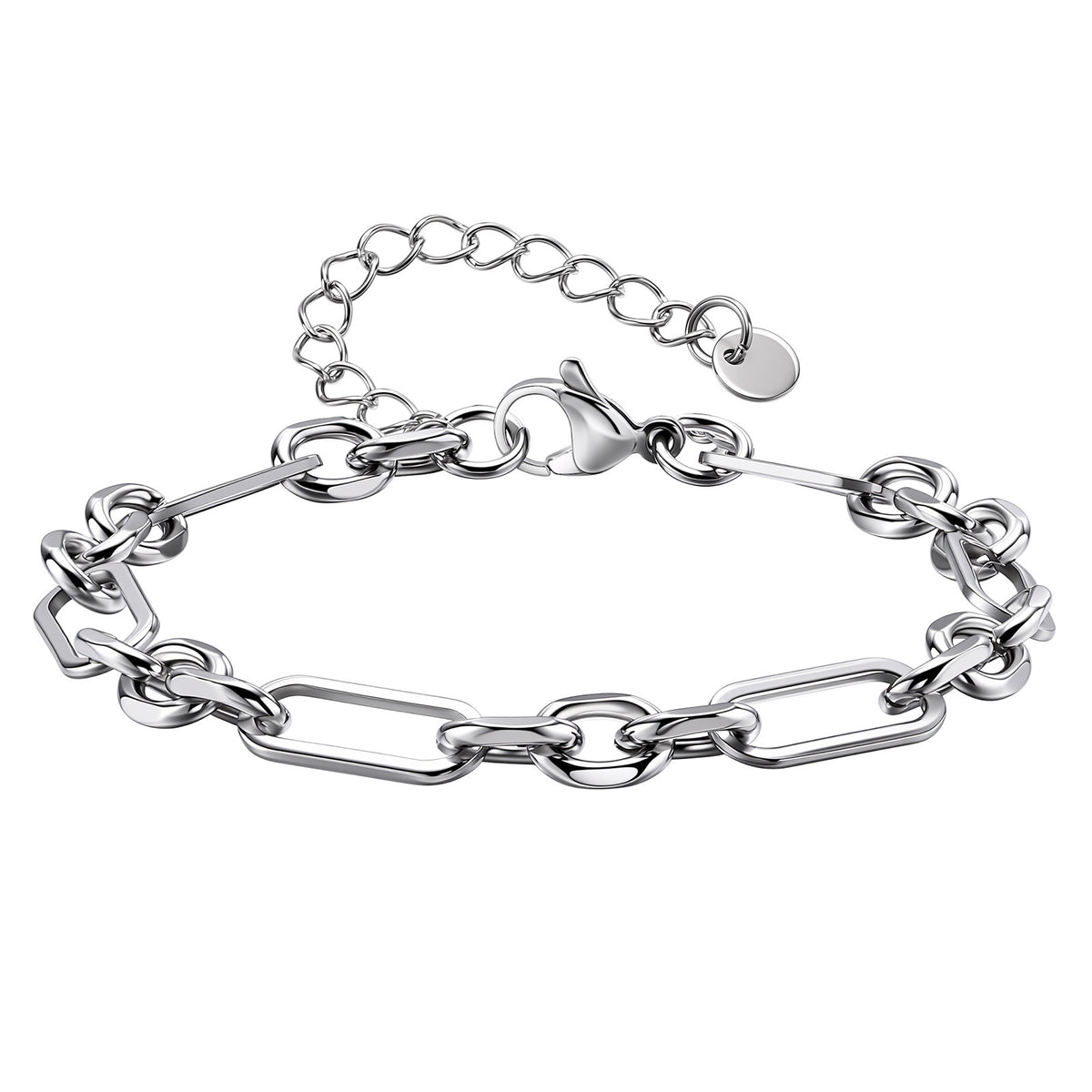 And Simple Joker Three Stainless Steel Bracelet for Men