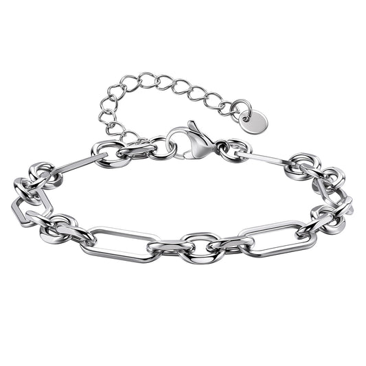 And Simple Joker Three Stainless Steel Bracelet for Men
